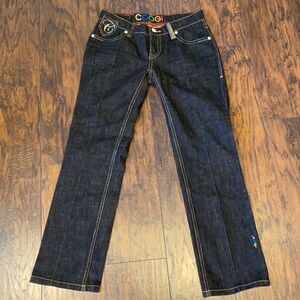 COOGI Women's Deep Blue Straight Leg Jeans